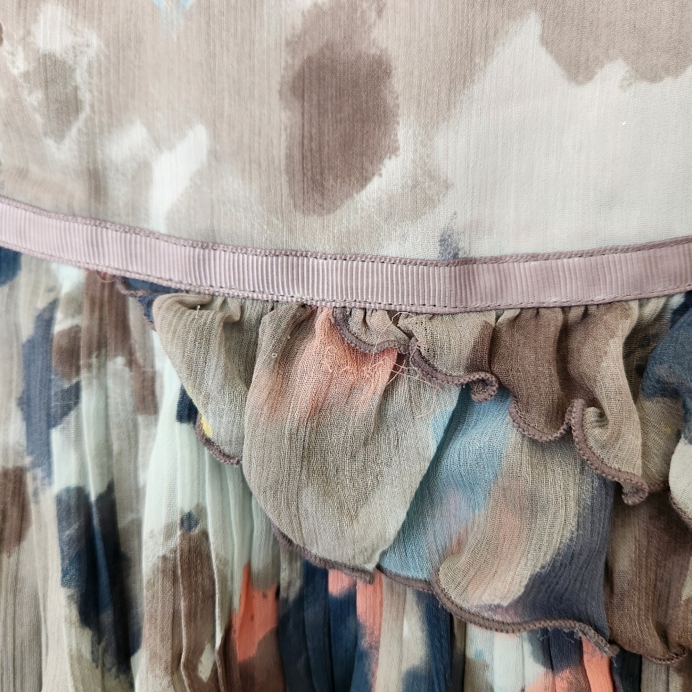 DKNY Y2K Ruffle Tiered Mutilcolores Mini Skirt - Picture 5 of 5
